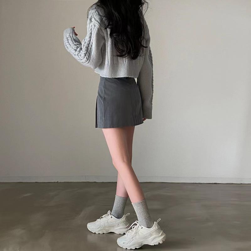 2025 Korean Retro Double-Zip Twisted Sweater Cardigan - Autumn/Winter Edition