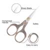 Fenrry 1 szt. Wysokiej jakości trwałe nożyczki ze stali nierdzewnej w stylu vintage, klasyczne nożyczki do haftu, nożyczki/obcinacze bocian/żuraw do zdobienia paznokci
