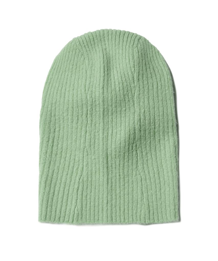 MUSINSA STANDARD WOMAN Women'S Soft Boucle Knit Balaclava [Apple Green]