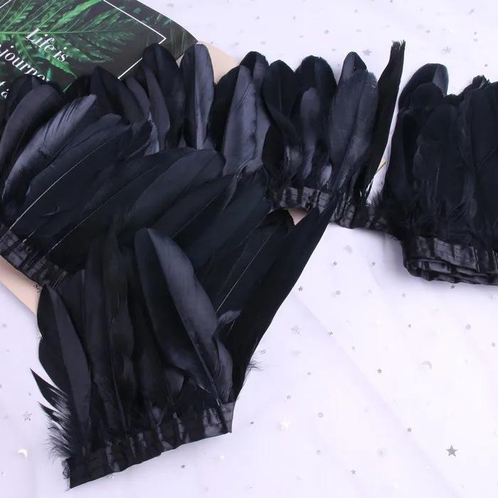 Goose Feather Trimming Wedding Party Decoration Tassel Clothes Tassel Feather Diy Color Feather Ribbon Worker