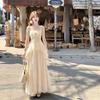 Suspender Summer Mist White Tea Gentle Lace Splicing Skirt + Suspender Two-piece Set Female Sweet Two-piece Set