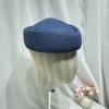 Elegant Flight Attendant Hat Teardrop Vintage Sun Hat Fashion Straw Beret Hat  Cocktail Event