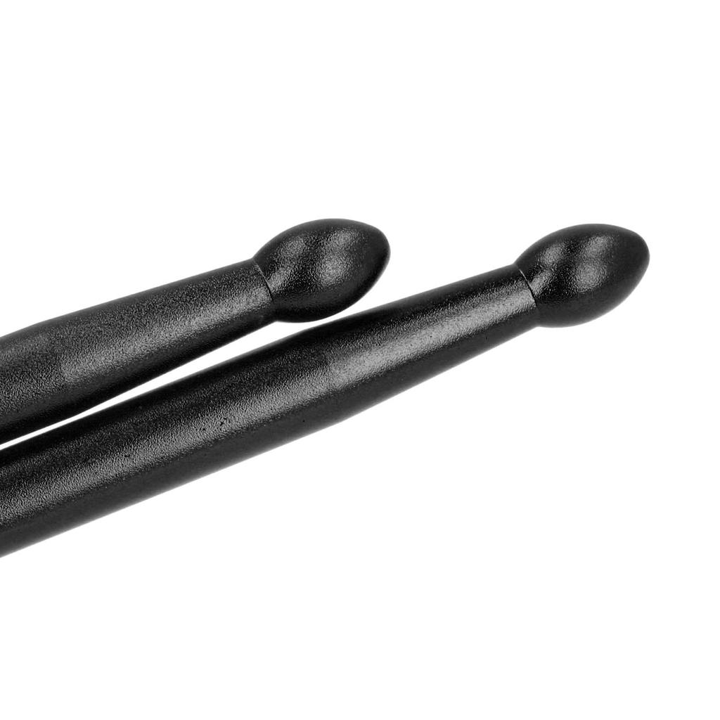 Metal Drumsticks, Marching Drumsticks, 1 Pair Professional Aluminum Alloy 5A Drumsticks for Snare and Bass (Black)