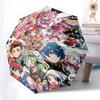 1 Stück Anime-Charaktere-Regenschirm für den Außenbereich – Automatisches Öffnen/Schließen – Tragbares 3-fach faltbares Design – 8-Streben-Eisenrahmen – Geschenkidee für Fans und Reisende