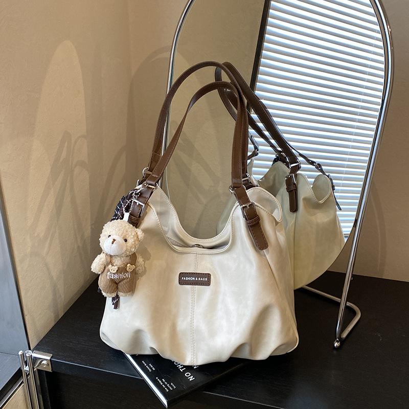 Large Capacity Bag Women's Niche Leopard Print Shoulder Bag Premium Commuter Tote Bag