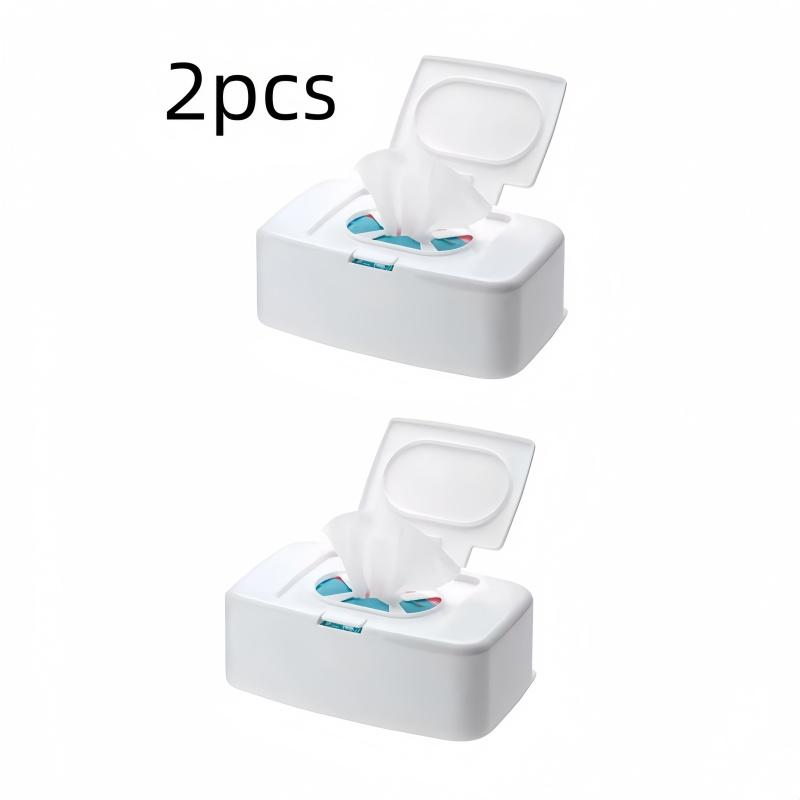 1/2 piece car tissue box, plastic storage box suitable for tissue storage in cars, homes, offices, and desktops, home decoration