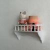 1Pc 1:12 Wall-Mounted Storage Rack - Dollhouse Scene Decoration, Miniature Building Model Accessory