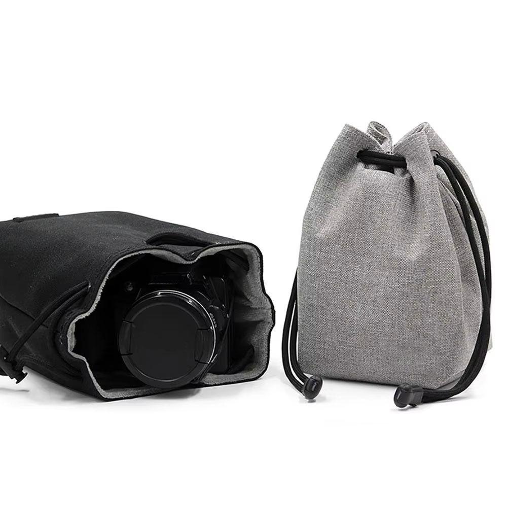 Compact Camera Bag Lightweight Photography Protective Bag Portable Lens Drawstring Pouch  Outdoor