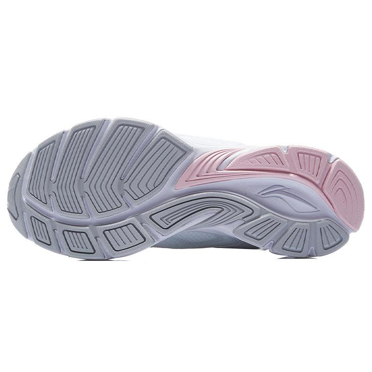 New LiNing Cushioning Anti Slip And Wear Resistant Low Top Running Shoes Women's White Red ARHR192-2