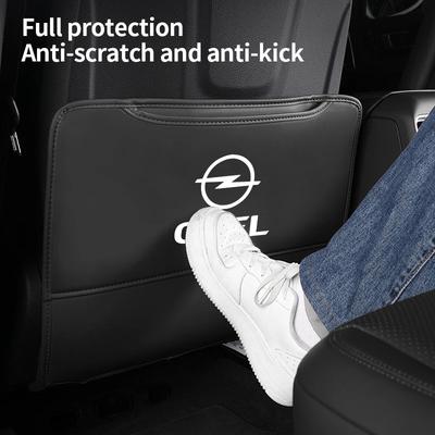 PU Leather Car Seat Anti Kick Pad Protective Cover Accessories For Astra Grandland Corsa Mokka Frontera Insignia Zafira