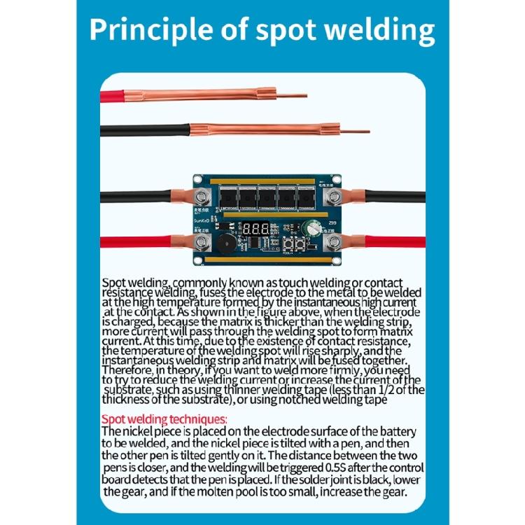 Punktschweißmaschinen-Steuerplatine Punktschweißgerät-Set für Nickelblech 18650 Lithium-Batterie Schweißen Elektronikreparatur