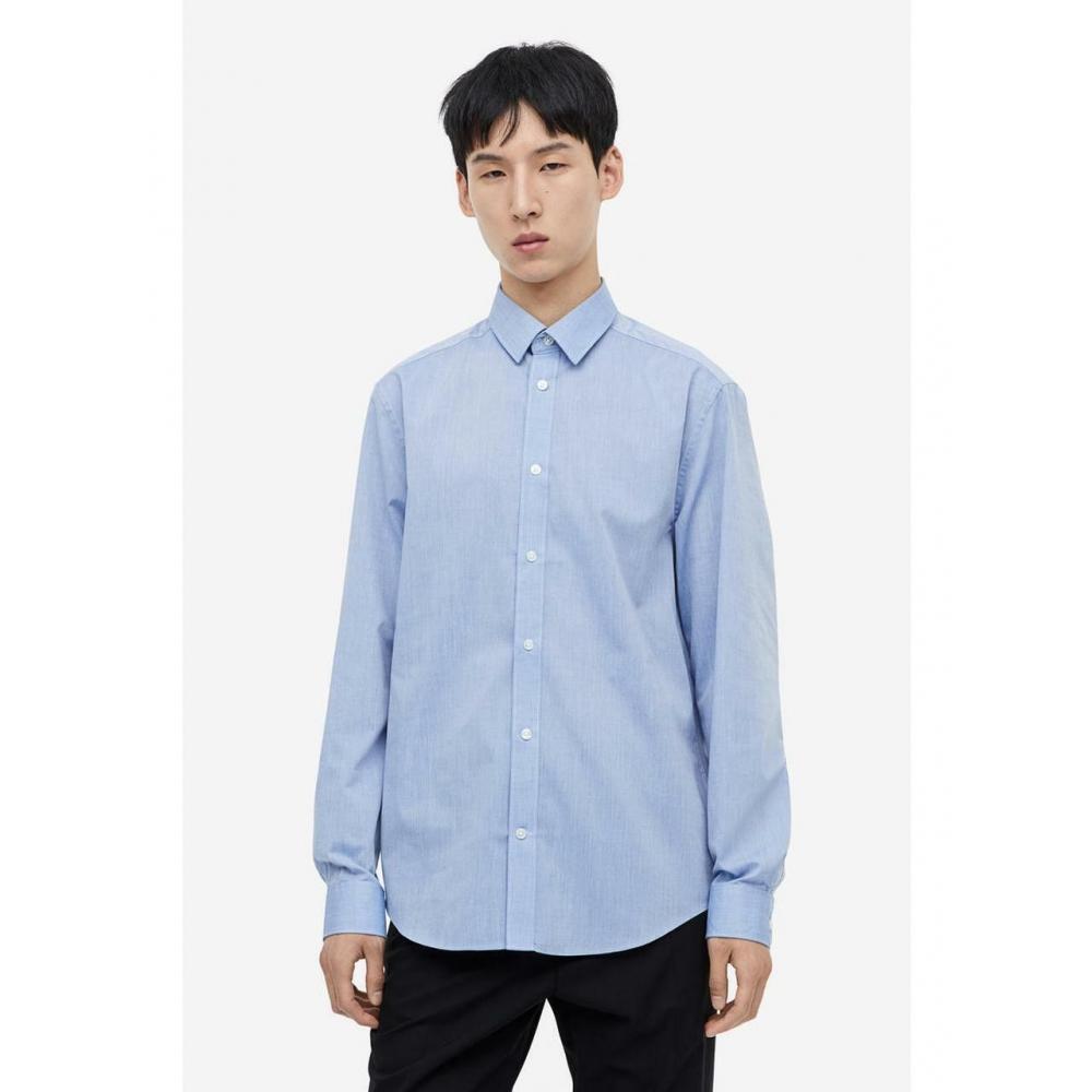 

H&M Easy Care Regular Fit Shirt Light Blue 0977237004