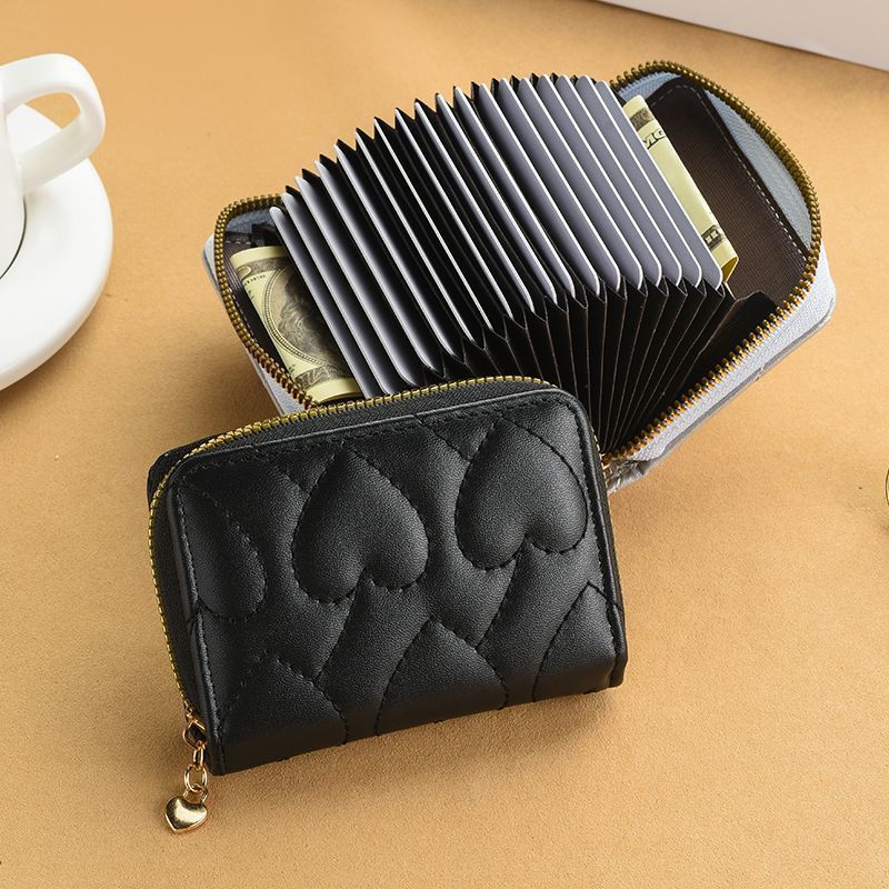 Women Wallets Short Pu Leather Zipper Purses Multi Card Slots Large Capacity Money Bag for Women Coin Card Holders Dropshipping