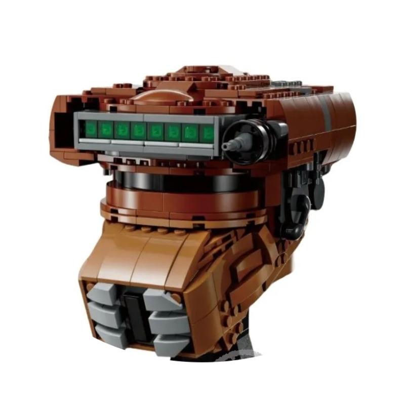 Hełm Pilota Myśliwca Kosmicznego Klocki do Budowania Dekoracja Biurka Bobas Leias Jangos Kylos Fetts Rens Klocki Prezent Upominki na Przyjęcie