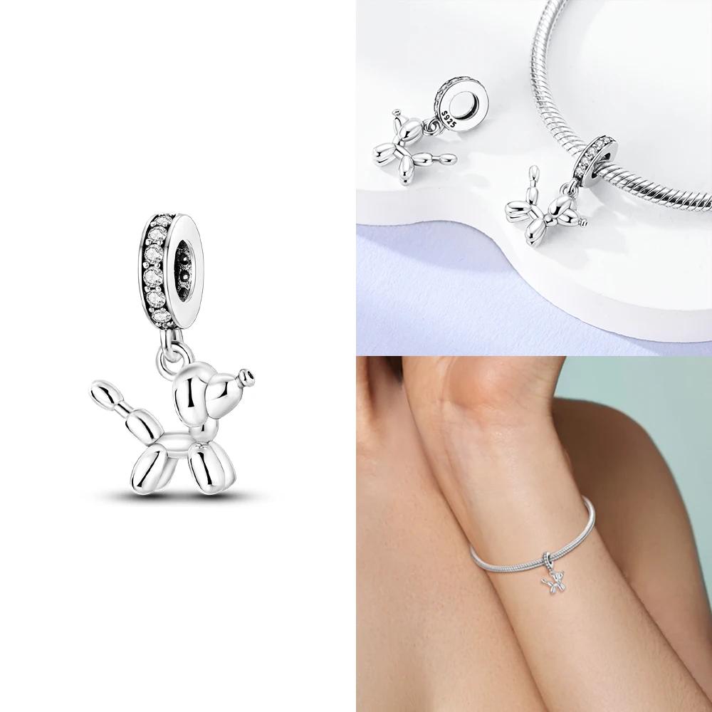 Original Inlaid Zircon Charm Beadscopper Color Love Heart Snake Dangle Bead Fit Bangle Bracelet Pendant Jewelry Fine Gift