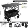 JINGRUIXIANG Outdoor Camping Wagon with Adjustable Table