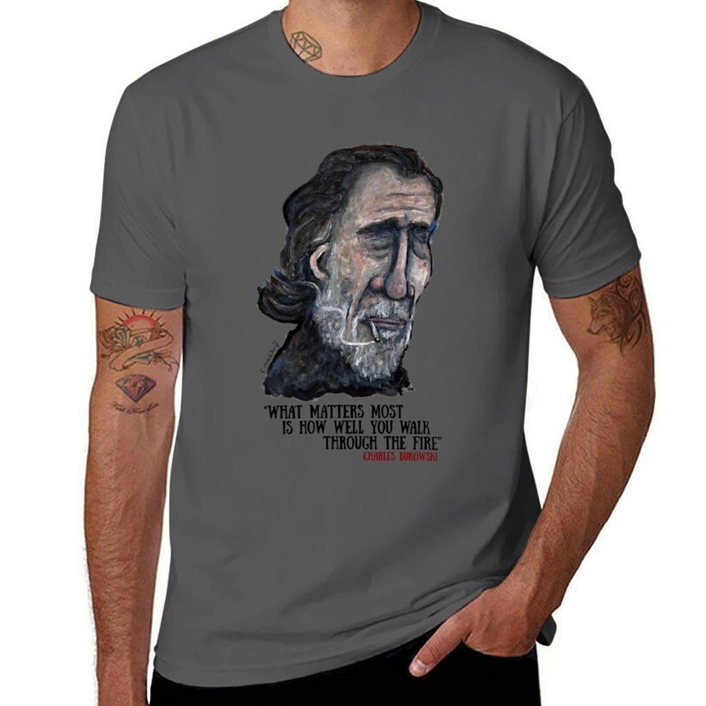 Unisexs Unisexs Bukowski Funny Fans Tshirt Summer Festival Tshirt