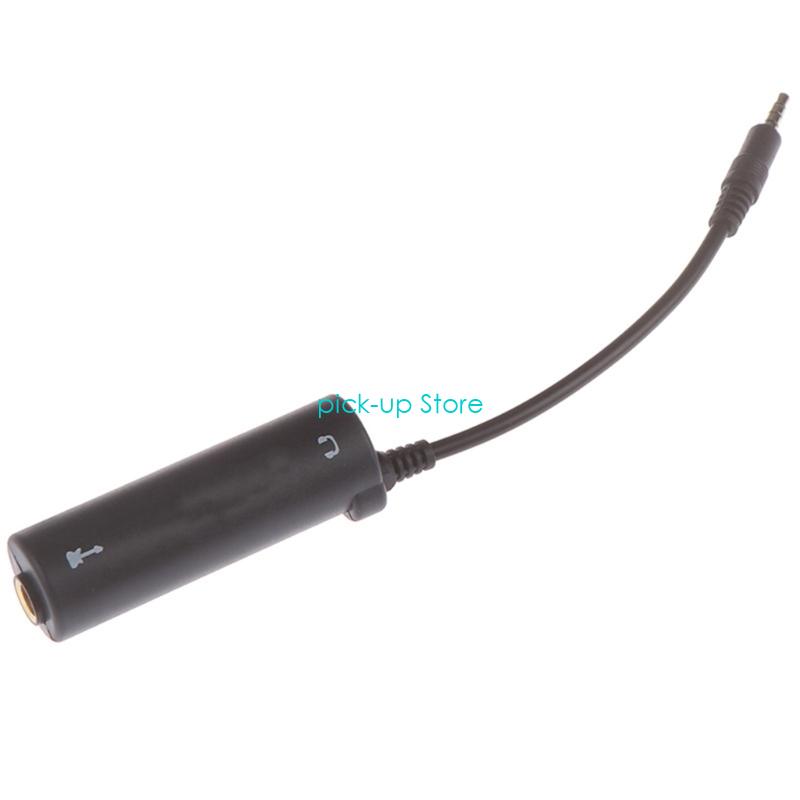 Q5WA Small Guitar to Mobile Adapter Plugs & Play Designs Dynamic Ranges Guitar Sound Interfaces Clear for Recording