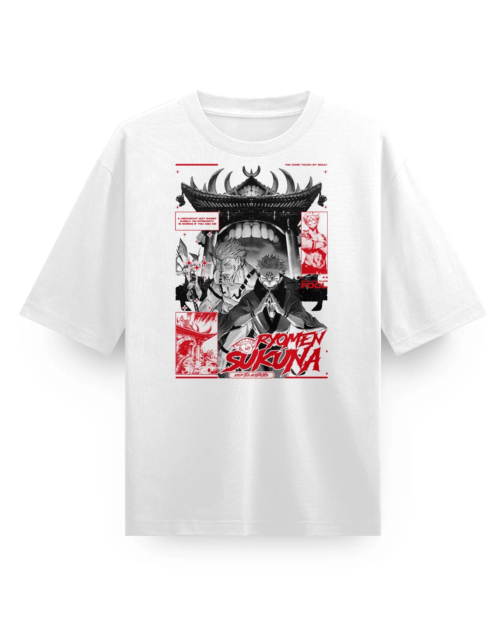 

RyoUnisex Sukuna anime Jujutsu Kaisen Graphic TShirt 100Cotton Oversized Shirt unisex Y2k Unisex Short Sleeve ONeck 2026 Fashion 3XL