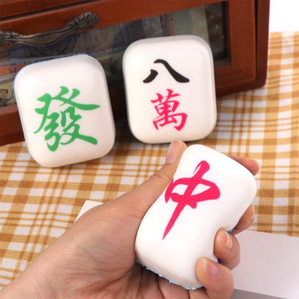 

Novelty Slow Rising Squeeze Toy Mahjong Shape Mahjong Squeeze Toy Slow Rebound Toy Children Toys style C