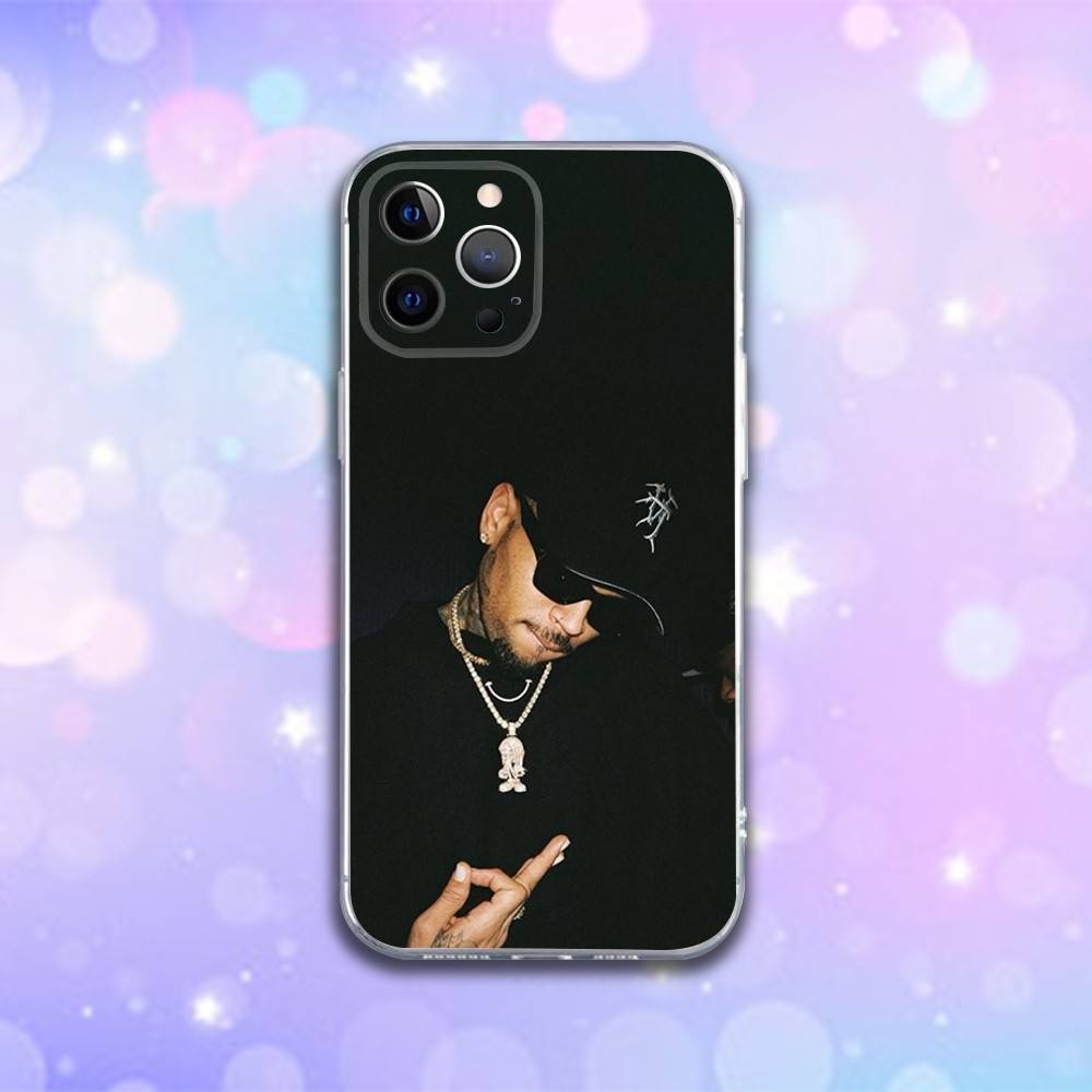 Rapper Chris B-Brown Phone Case For iPhone 16e,16,15,14,13,12,11 Plus,Pro,Max,XR,XS,X,Plus,SE,Mini Transparent Soft Cover