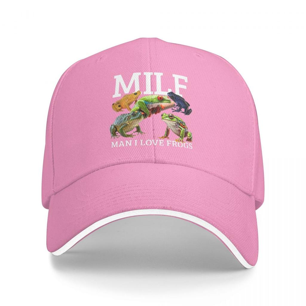 Baseball Caps Milf Unisex I Love Frogs Funny Graphic Unisex Women Casual Summer Caps
