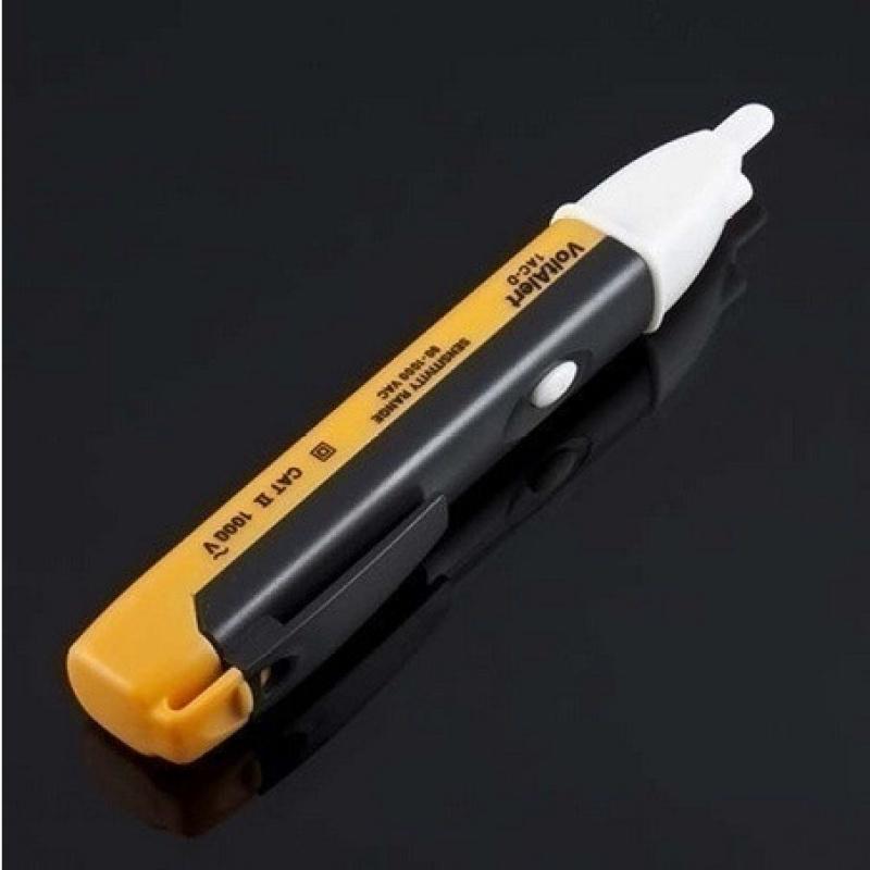

Electricity Detector Test Pencil LED Light AC Electric Voltage Tester Volt Alert жовтий