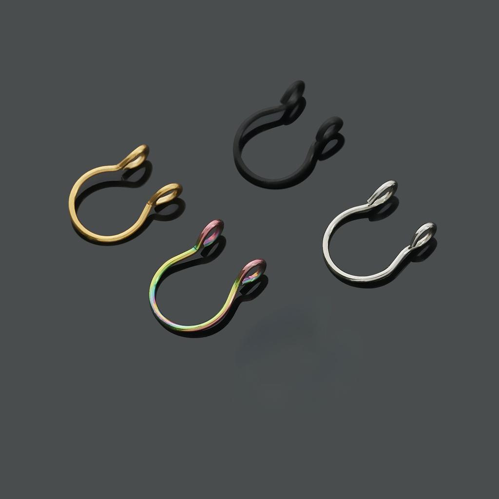 U-shaped nose ring accessories nose clip vacuum plating, puncture jewelry