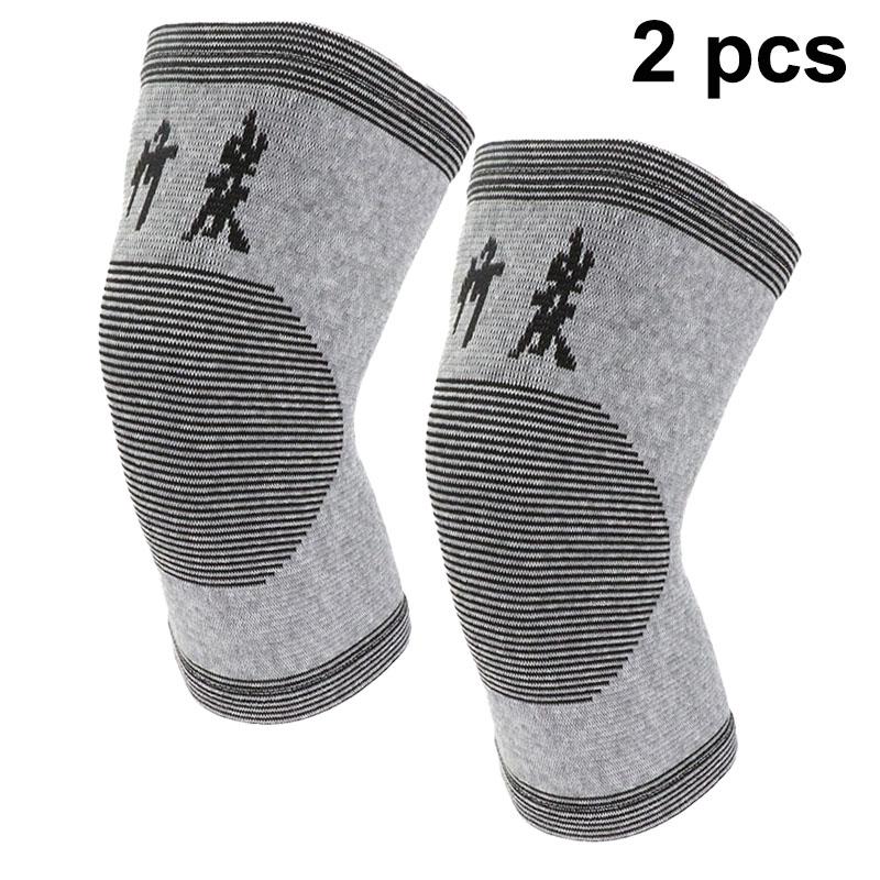 Bamboo Charcoal Knee Warmers For Men Women Breathable Thin-Knit Thermal Sleeves Anti-Slip Joint Support Comfort