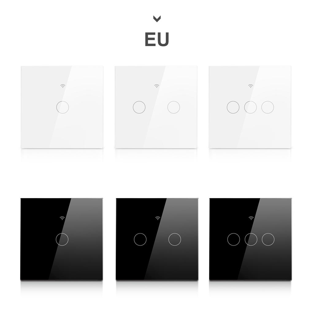 Melery Matter over WiFi Smart Light Wall Switch Touch Sensor Glass Panel Remoted Google/Apple Home Siri Alexa Homekit Smarttings