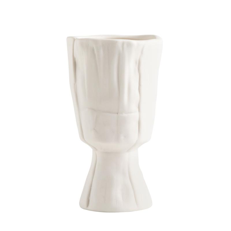 Vaso in Ceramica Bianca Nordica Creativo Minimalista Decorazione per la Casa per Fiori Secchi Soggiorno
