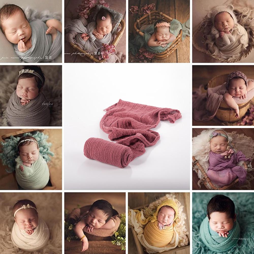 Baby Photography Wrap With Stretchy Cotton Fabric For Newborn Photo Shoots