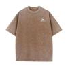 New Men's Retro Casual T-Shirt - Street Style Cotton Short-Sleeved Acid-Washed Shirt - Daily Commuting Couple T-Shirt