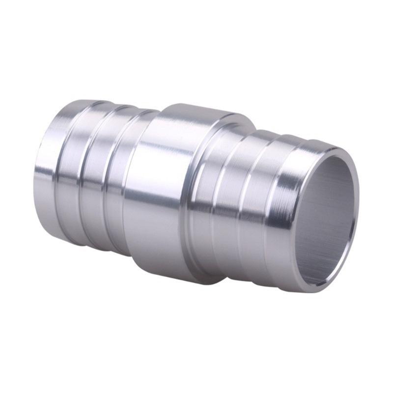 Aluminum Radiator Hose Fitting 1-1/4 Inch Hose Barb with Threaded Side Port for Cooling Line Service and Repair