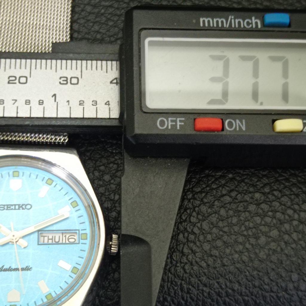 AUTOMATIC 6309A VINTAGE SEIKO JAPAN MENS SKY BLUE COLOR DIAL WATCH a701427-5 R206b-a701427