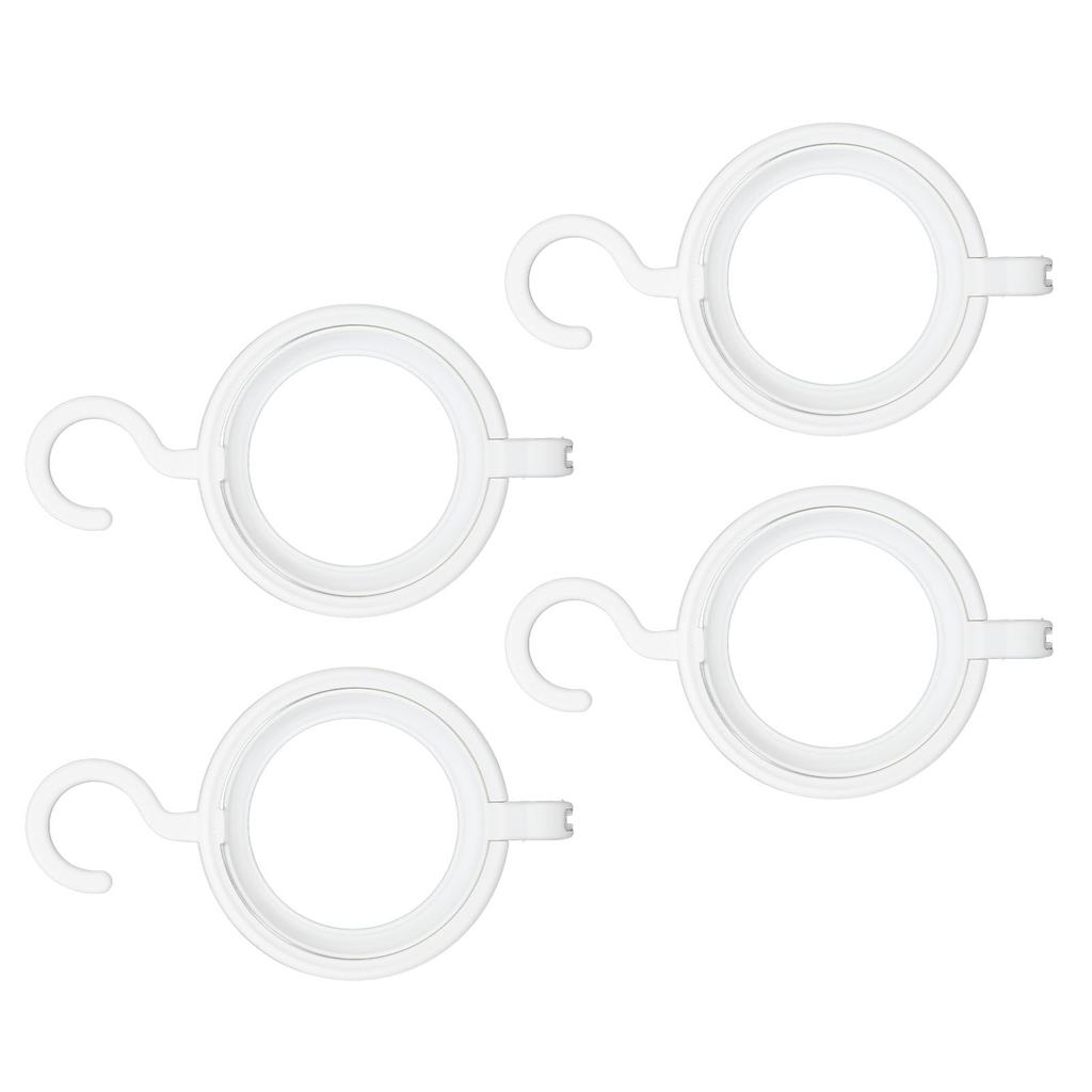 4pcs Hanging Wig Stand Foldable Round Wig Display Hanger Smoothly Plastic Wigs Storage Holder for