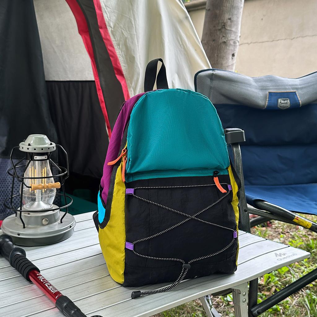 Schoolbag Mountain Series Lightweight Backpack for Men and Women, Casual Outdoor Small Backpack, Personalized Sporty Style, Simple and Versatile,