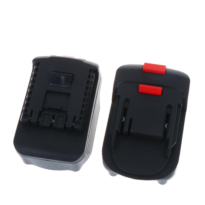 1 Stuk Universele Zwarte Batterij Adapter Converter Voor 18V Lithium Batterij Li-Ion Elektrisch Gereedschap Doe-het-zelf Accessoires