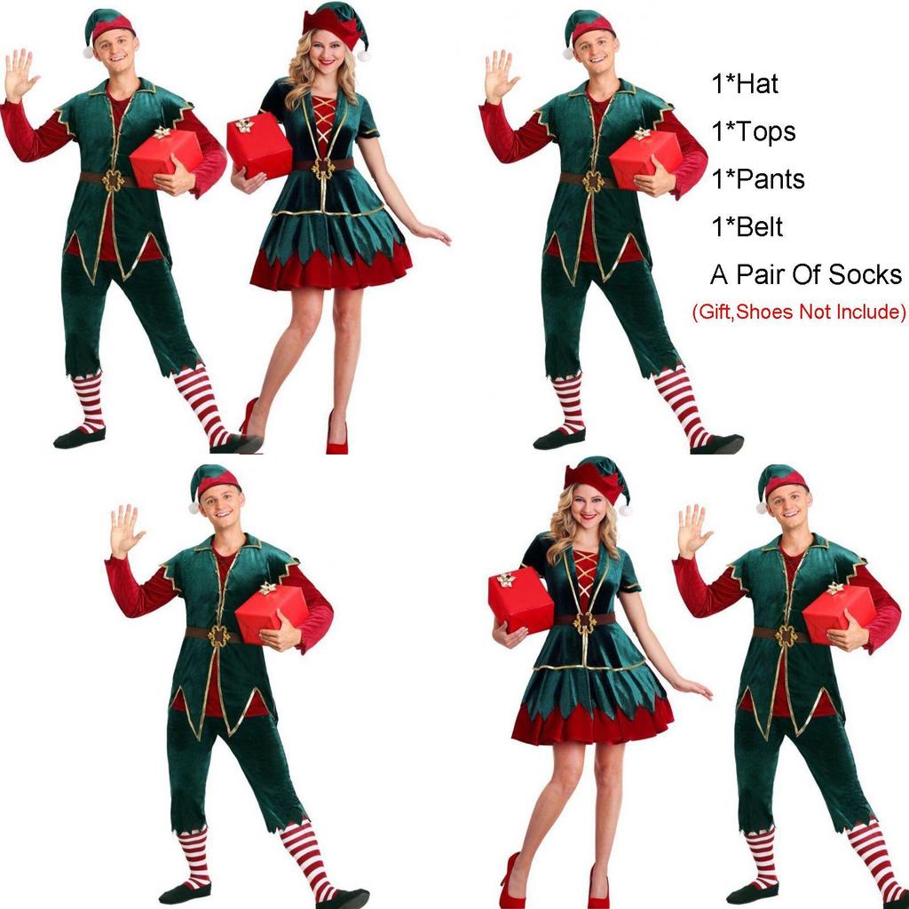 Unisex Christmas Elf Fancy Dress Costume Featuring High Quality And Attractive Design