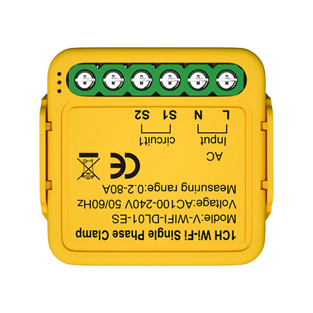 Tuya WiFi Smart Home Energy Monitor 2.4GHZ Smart Energy Meter Single Phase Consumption Monitor 80A Solar Current