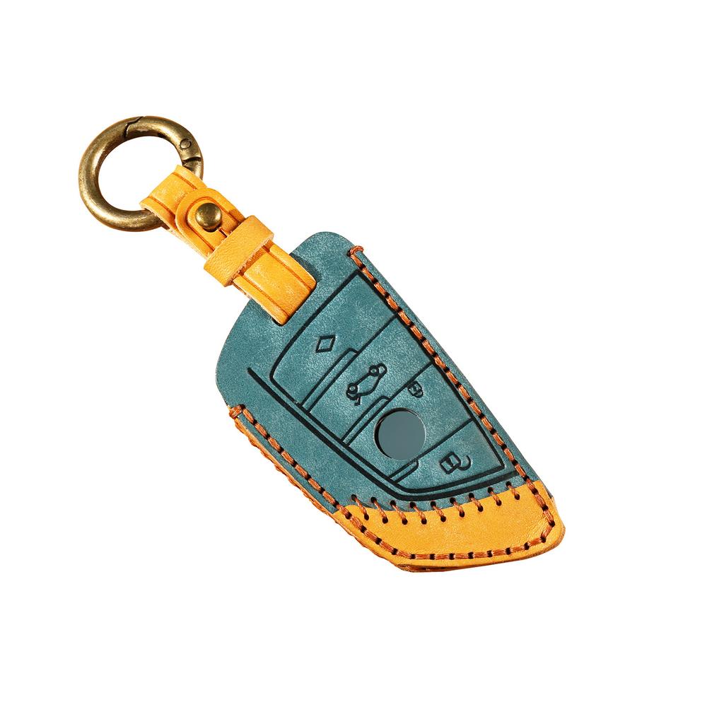 Leder Schlüsselhülle für BMW 5er 7er 1er 3er 3-Tasten x1x3x4x5x6525320li Autoschlüsselhülle