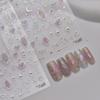 1pcs 5D Shell Light Nail Stickers Fashion Gold Border Love Bowknot Moon Star Art Decal High Quality Manicure Decorations
