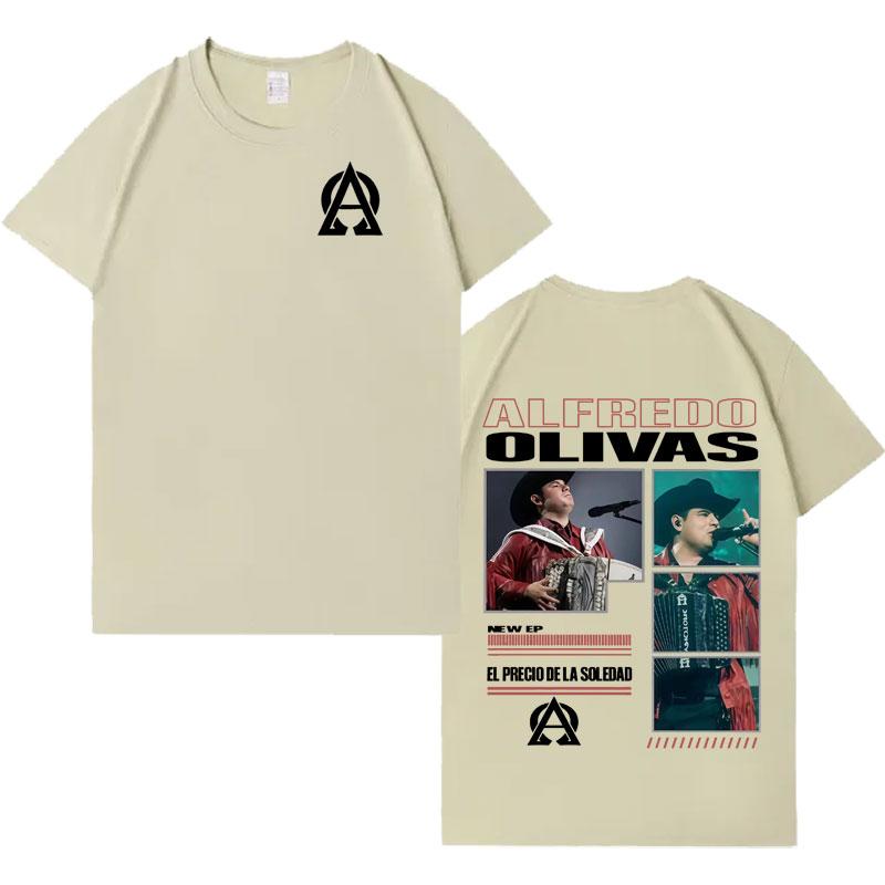 Rapper Alfredo Olivas New Album Tour 2026 Tshrit Mens Womens Fashion Music Casual Tshrits Loose Short Sleeve T Shrits Streetwear