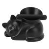 Coffee Residue Box With Removable Bar Cute Cat Shape Coffee Grounds Recycling Bucket for Household Coffee Shop Black Cat