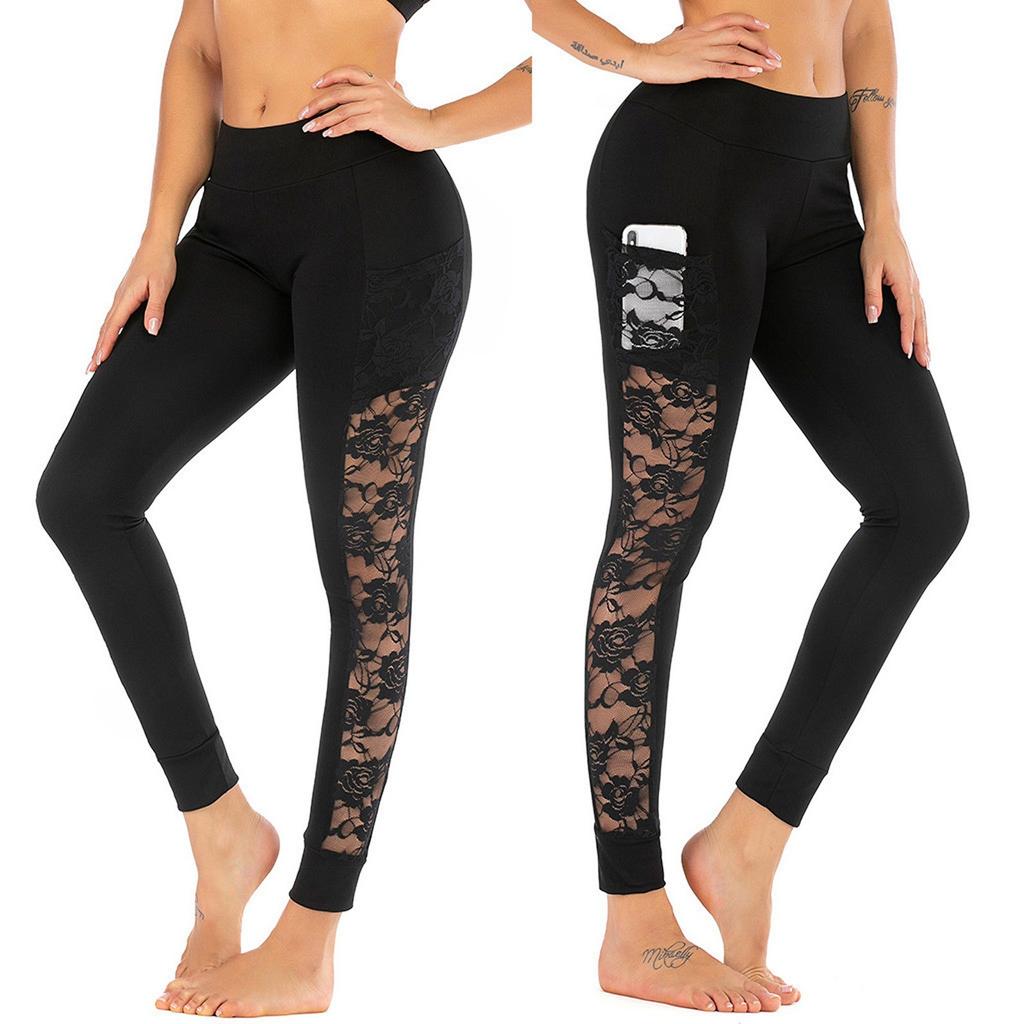 Buy Fashion Women Lace Skinny Yoga 