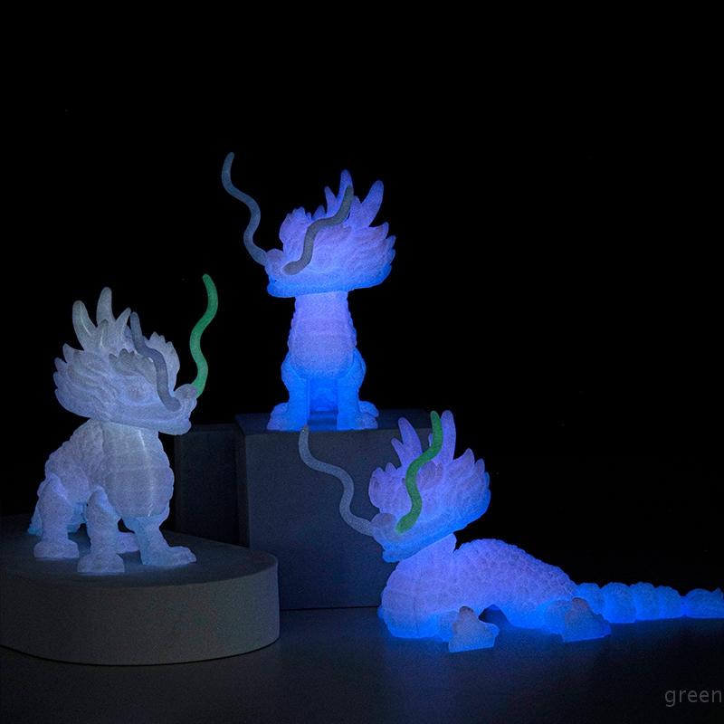 3D-Druck Kirin Beast Chinesischer Drache Glücksbringer Dekoratives Ornament 3D-gedruckte Figuren Spielzeug Desktop-Dekoration Puppe Handwerk Geschenk