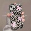 Full screen leopard print bow iPhone17 Apple 16promax mobile phone case 13/14/15 plus soft 12mini