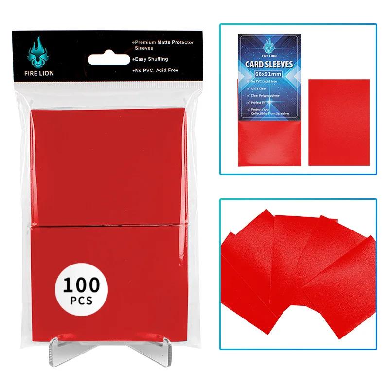 100pcs 66x91mm Card Sleeves Perfect Fit Inner Sleeves Ideal for Double-Sleeving Trading Card Sleeve with MTG TCG Gaming Cards
