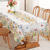 Frühlings-Aquarell-Blumen Rechteckige Tischdecke Hochzeitsfeier Dekoration Sommer Bunte Blumen Blätter Tischdecke Heimdekorationen