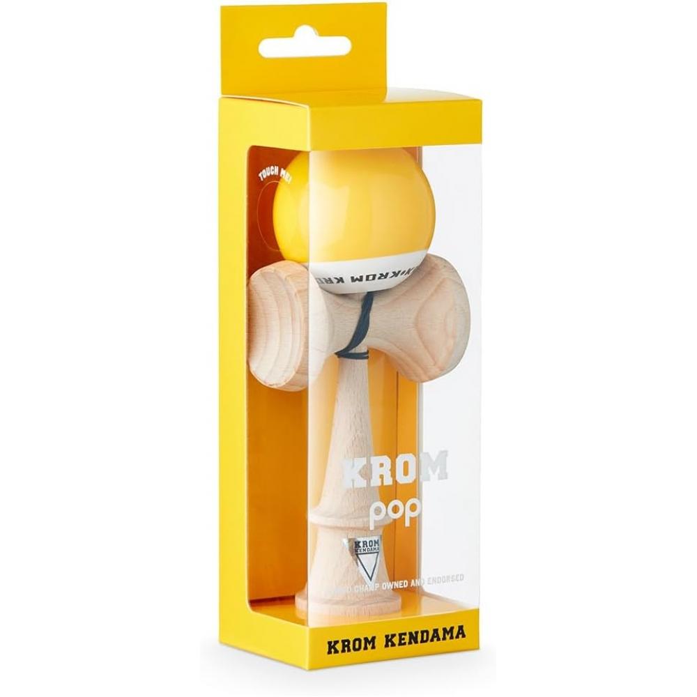 Wisee Kendama Krom Pop Chrome Pop Lol Sticky Clear  Yellow  Yellow